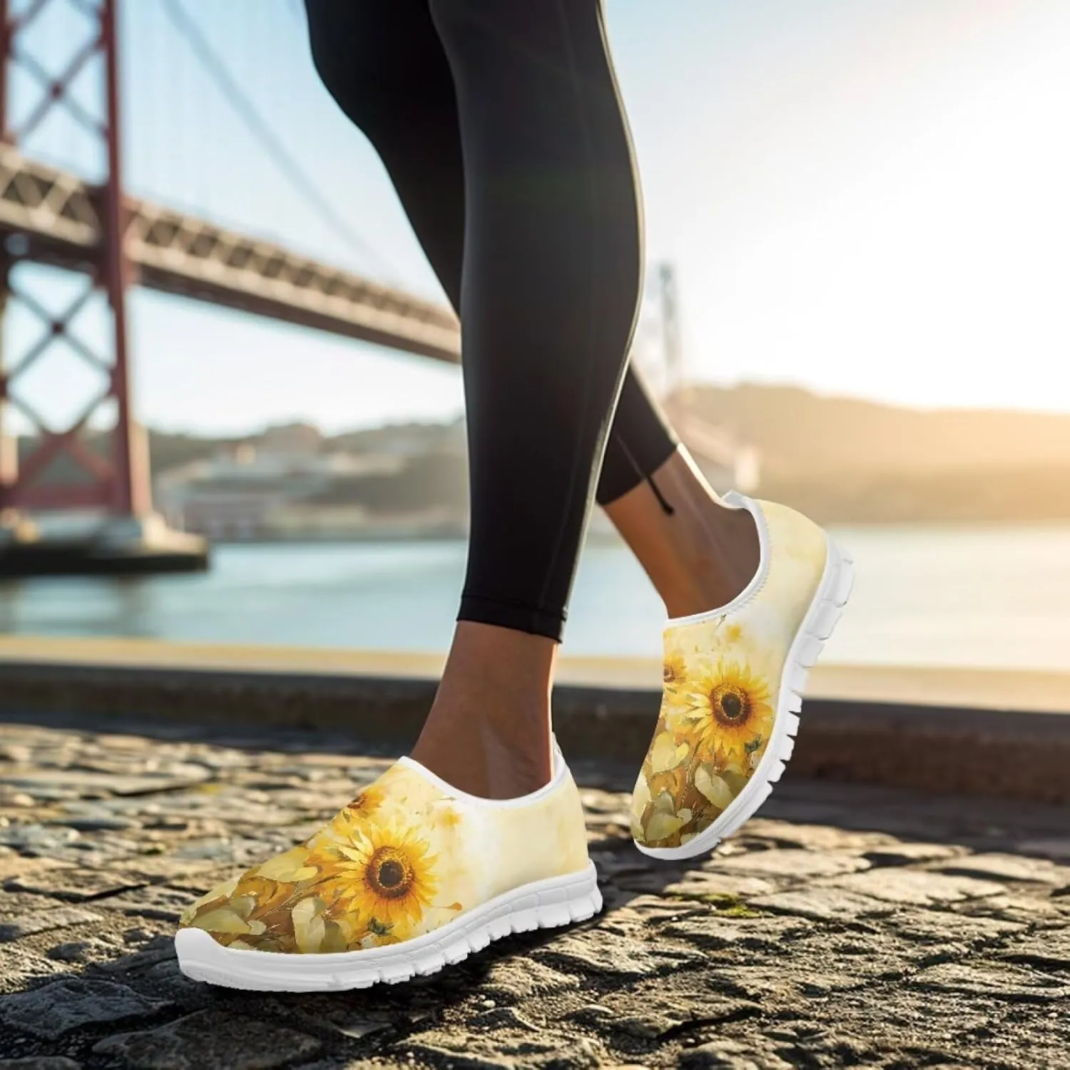Women's Slip on Sneakers Casual Shoes Loafers Non Slip Breathable Comfortable Walking Sneakers Gifts for Women Girls White Sole Size 5.5-11.5