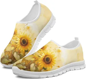 Women's Slip on Sneakers Casual Shoes Loafers Non Slip Breathable Comfortable Walking Sneakers Gifts for Women Girls White Sole Size 5.5-11.5