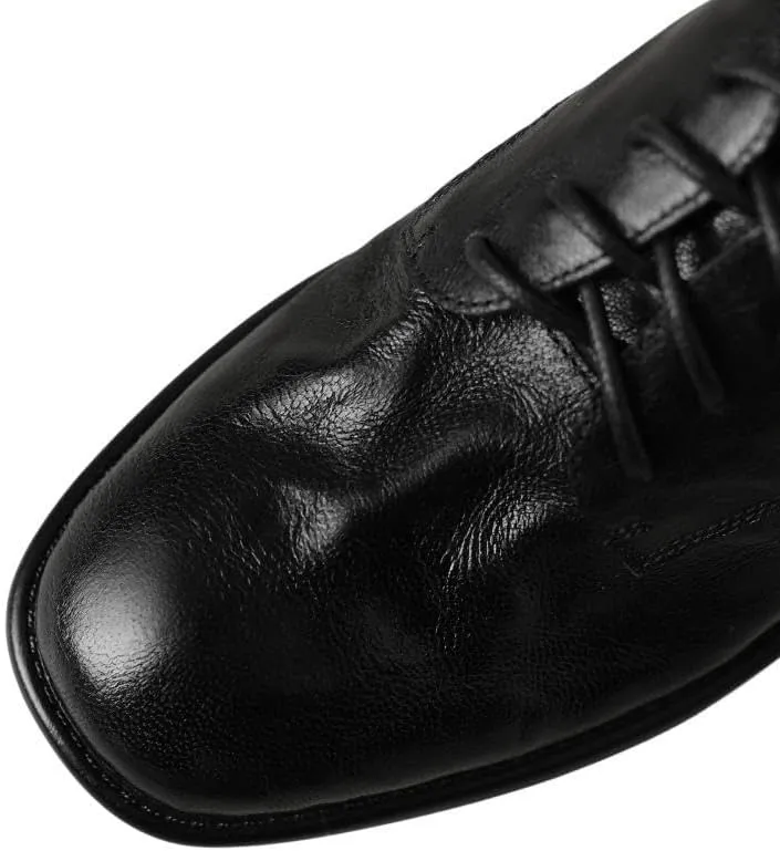Women's Soft Leather Handmade Round Toe Lace Up Low Stacked Heel Oxford Pumps Shoes