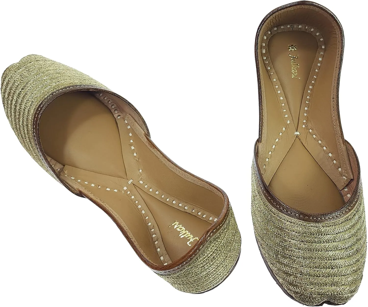Women's Zangira Genuine Soft Leather Jutis | Bite and Pinch Free Juttis | Punjabi Formal Jutti | Girl's Casual Flat jooti Ladies Mojari | Office Ethnic Bellies Juti |