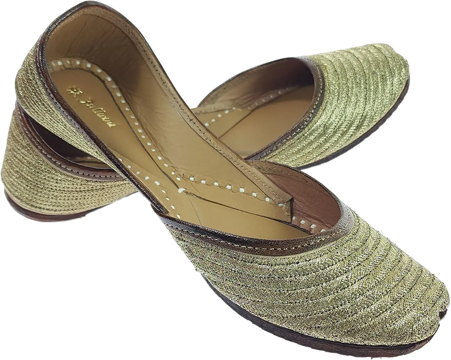 Women's Zangira Genuine Soft Leather Jutis | Bite and Pinch Free Juttis | Punjabi Formal Jutti | Girl's Casual Flat jooti Ladies Mojari | Office Ethnic Bellies Juti |