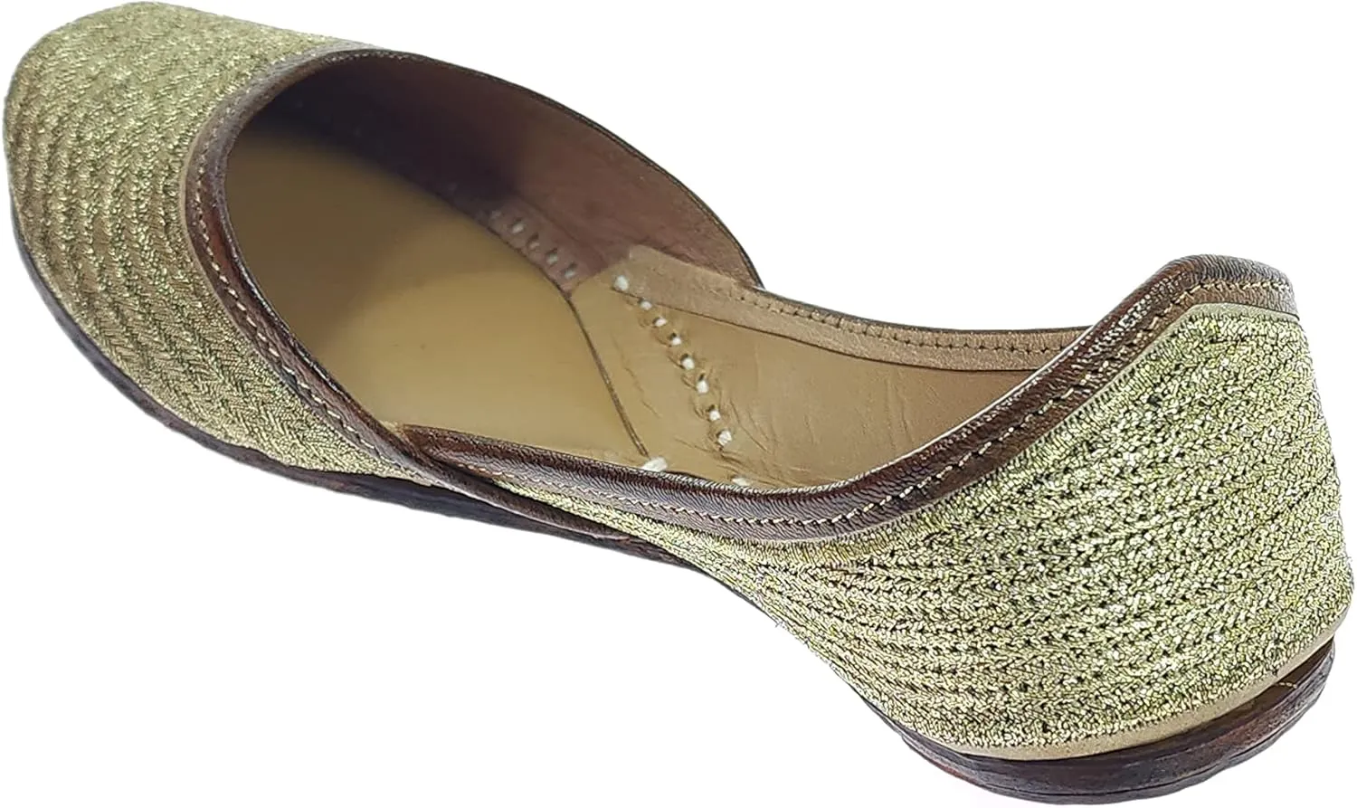 Women's Zangira Genuine Soft Leather Jutis | Bite and Pinch Free Juttis | Punjabi Formal Jutti | Girl's Casual Flat jooti Ladies Mojari | Office Ethnic Bellies Juti |