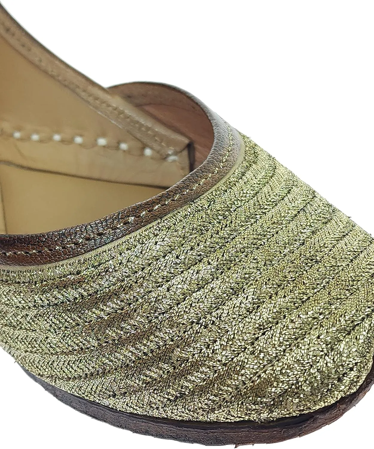 Women's Zangira Genuine Soft Leather Jutis | Bite and Pinch Free Juttis | Punjabi Formal Jutti | Girl's Casual Flat jooti Ladies Mojari | Office Ethnic Bellies Juti |