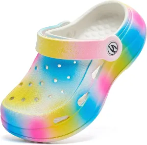 WOUEOI Boys Girls Garden Shoes Toddler Cartoon Slides Sandals Kids Clogs