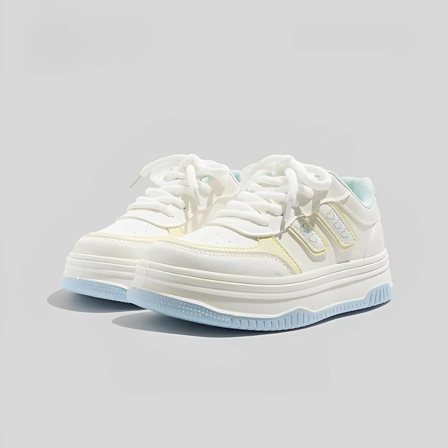 Y2k Chunky Sneakers for Women & Girls Cute Walking Shoes with Thick Sole for Travel & Gift Giving
