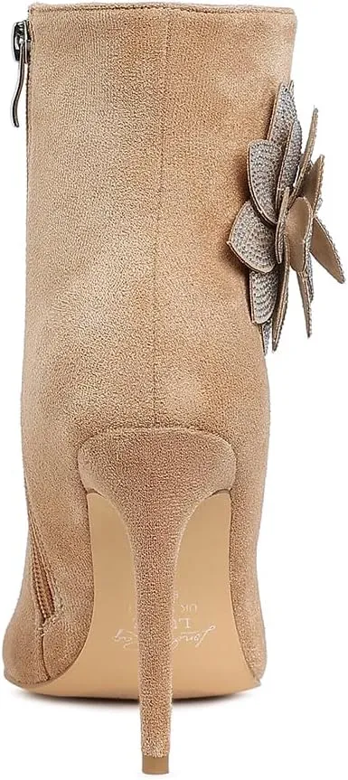 Yarrow Rhinestones Petal Detail Boots
