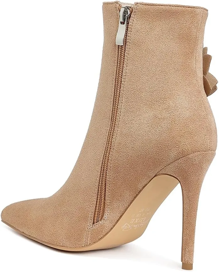 Yarrow Rhinestones Petal Detail Boots