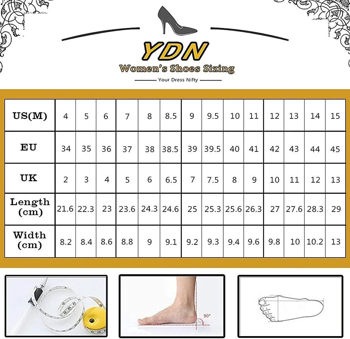 YDN Women Dressy Kitten Low Heel Ankle Boots Pointed Toe Booties Shoes with Zips Size 4-16 US