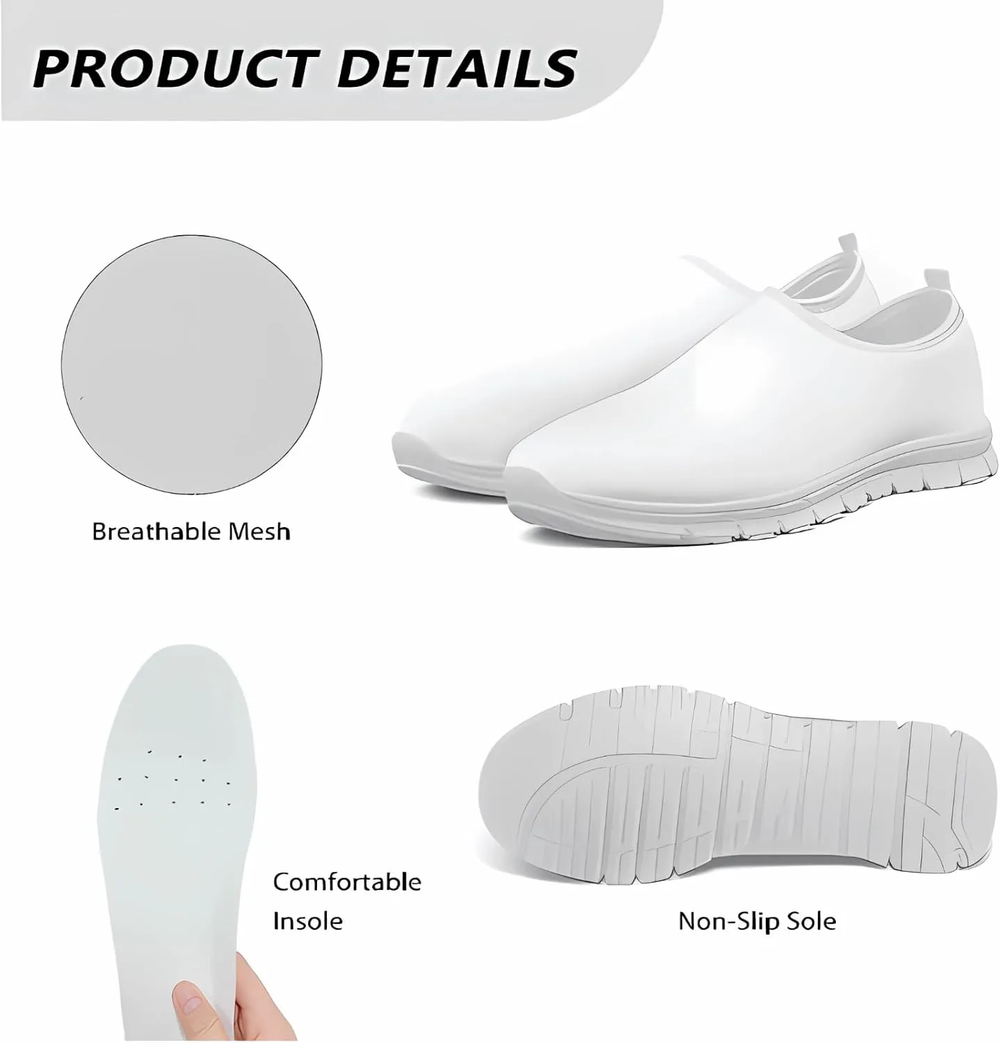 Ystardream Comfortable Shoes for Women Dressy Low Heel Slip On Sneakers