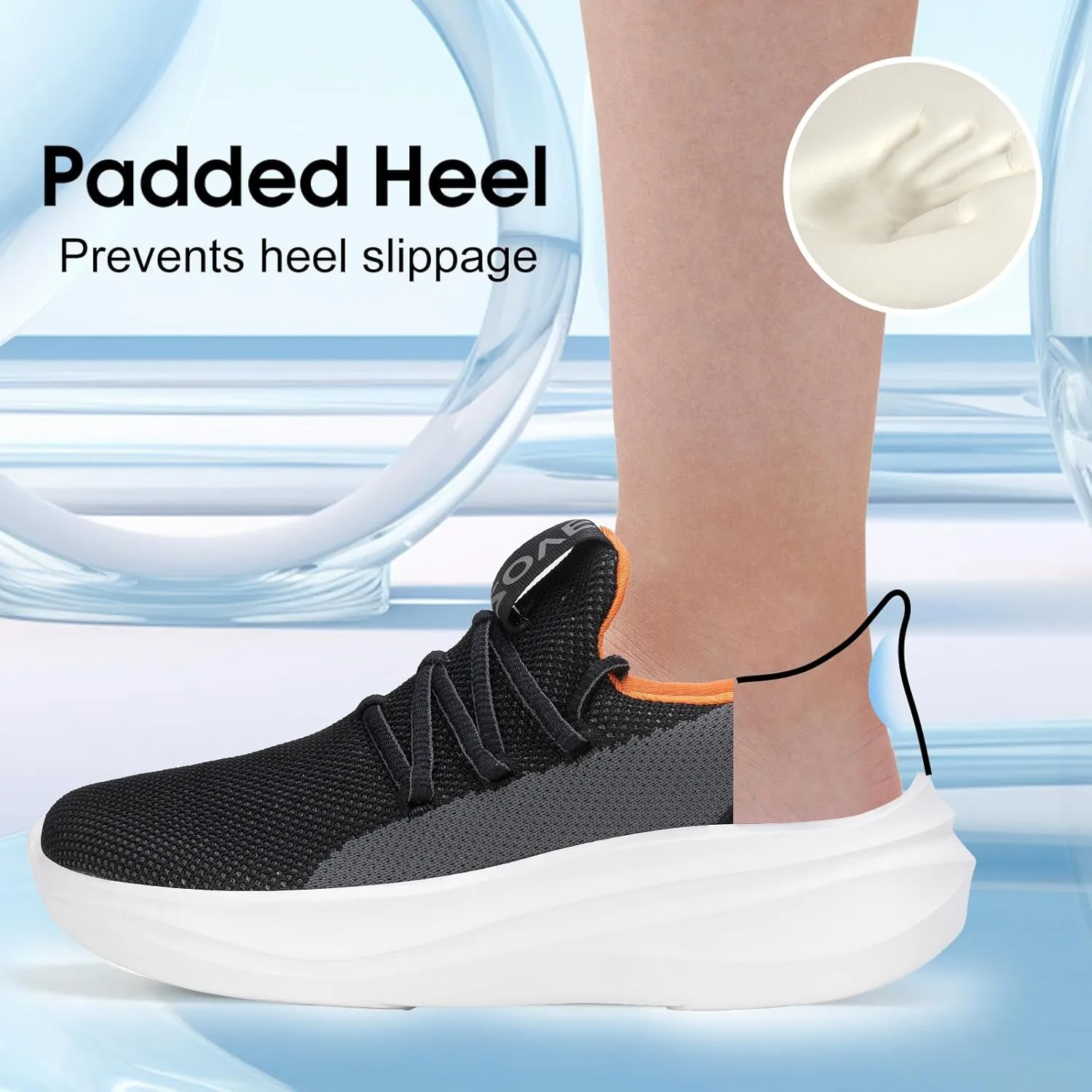 ZOVE Wide Toe Box Shoes Women Tennis Sneakers Arch Support Extra Wide Width Running Shoes for Women Walking Athletic