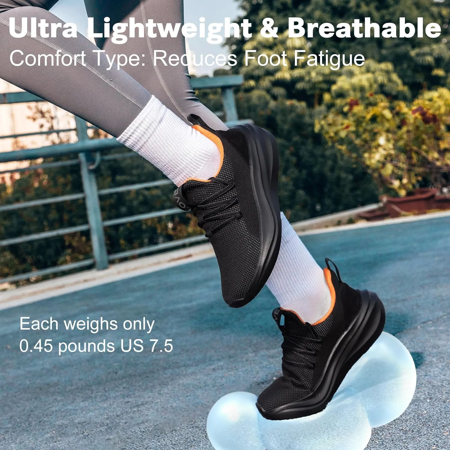 ZOVE Wide Toe Box Shoes Women Tennis Sneakers Arch Support Extra Wide Width Running Shoes for Women Walking Athletic