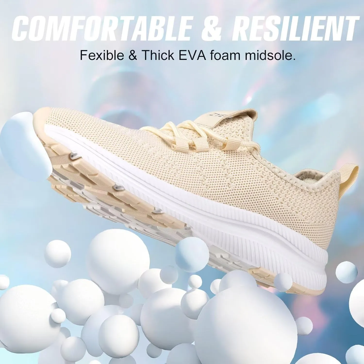 ZYEN Wide Toe Box Shoes Women Non-Slip Ultra Light Running Sneakers Extra Wide Feet Arch Support Walking Shoes Tennis Diabetes Breathable Gym Workouts 6-12