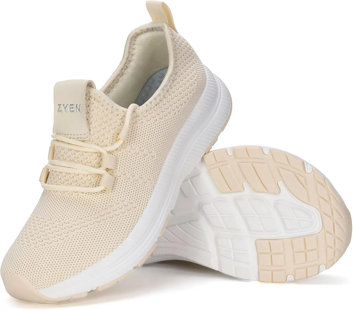ZYEN Wide Toe Box Shoes Women Non-Slip Ultra Light Running Sneakers Extra Wide Feet Arch Support Walking Shoes Tennis Diabetes Breathable Gym Workouts 6-12