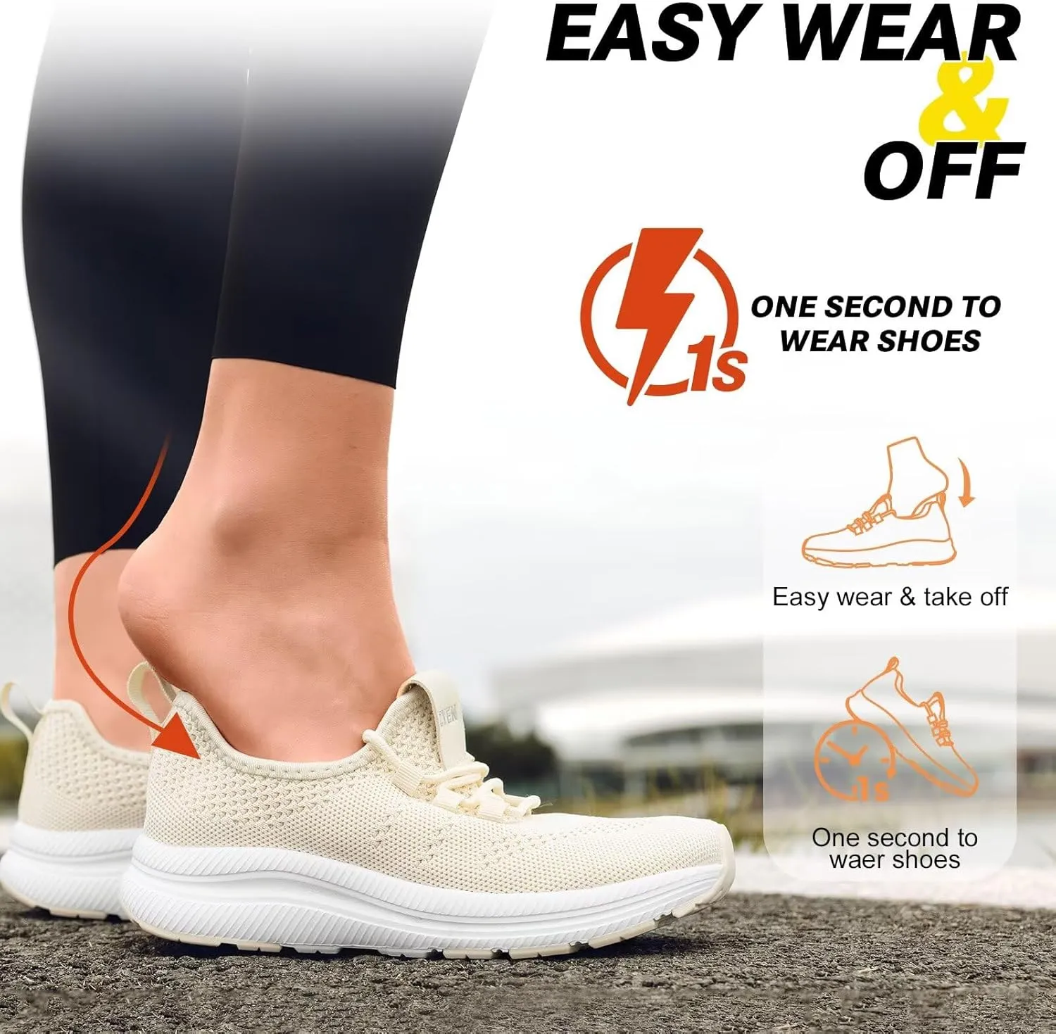 ZYEN Wide Toe Box Shoes Women Non-Slip Ultra Light Running Sneakers Extra Wide Feet Arch Support Walking Shoes Tennis Diabetes Breathable Gym Workouts 6-12